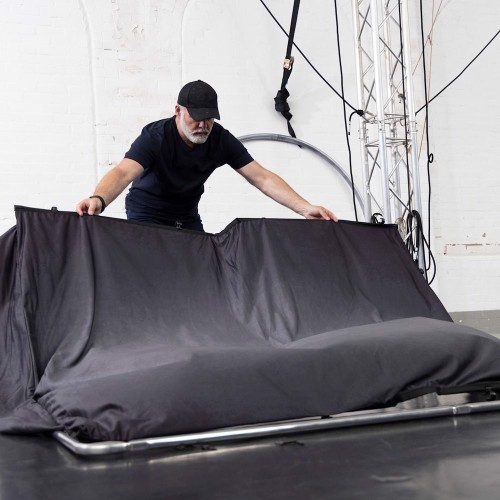 Фон тканевый Lastolite LL LB7936 EzyFrame Vintage Pewter (2x2,3 м) на раме