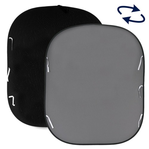 Фон складной Lastolite LL LB67GB черный/серый (1,8х2,15 м)