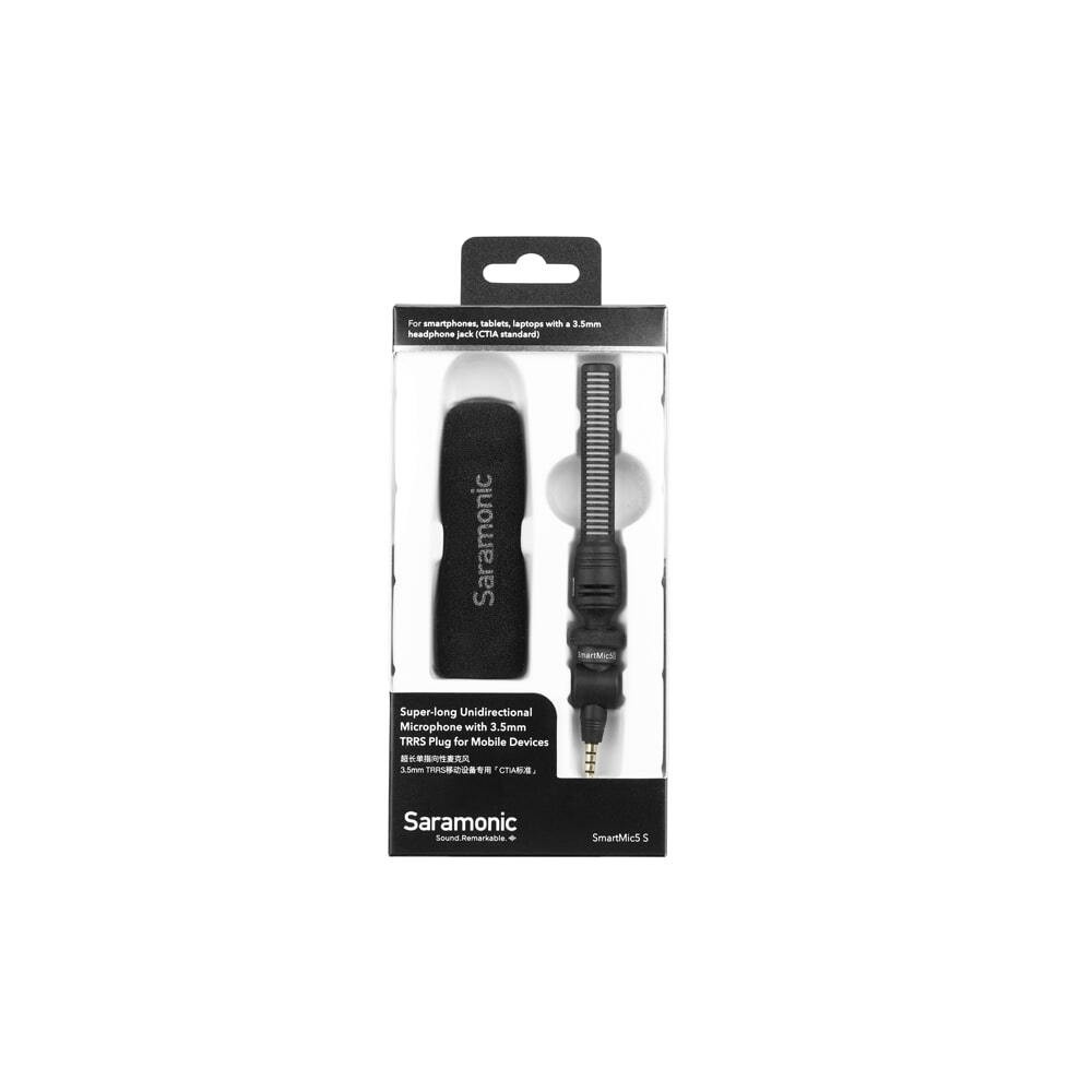 Микрофон Saramonic SmartMic5S пушка для смартфонов, разъем 3,5 мм TRRS