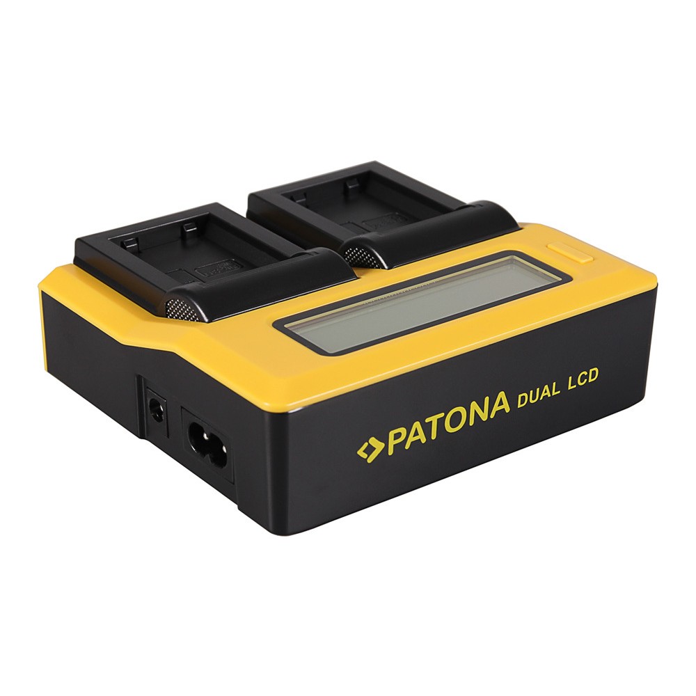 Зарядное устройство Patona Dual LCD USB для 2х аккумуляторов NP-FW50
