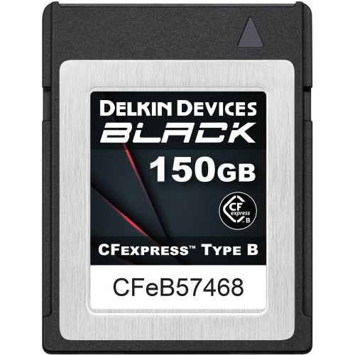 Карта памяти Delkin Devices Black CFexpress Type B 150GB, R/W 1725/1530 МБ/с