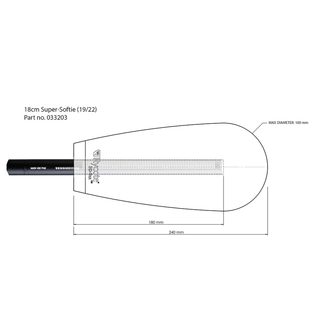 Ветрозащита Rycote 18cm Super-Softie (19/22) (RYC033203)