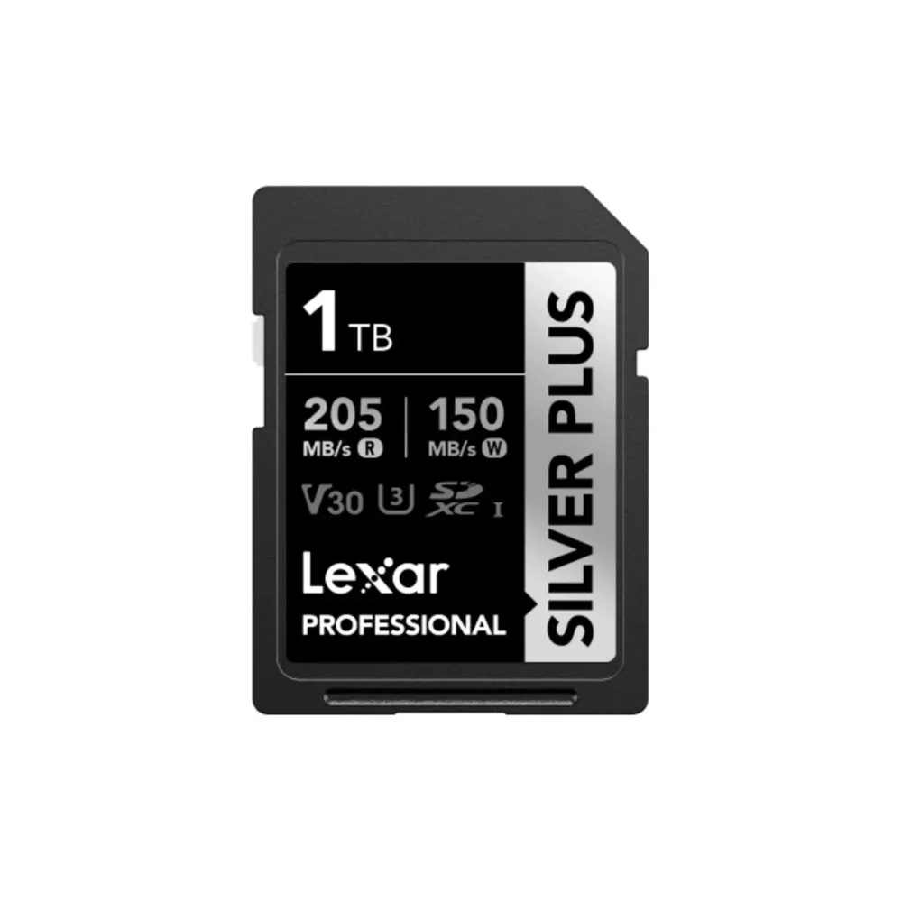 Карта памяти Lexar Professional Silver Plus 1066x SDXC 1TB UHS-I U3 V30, R/W 205/150 МБ/с