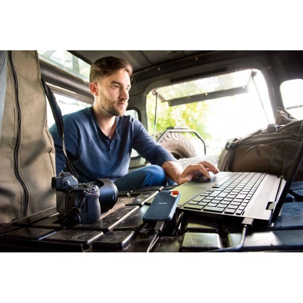 Внешний накопитель SanDisk Extreme Portable SSD V2 USB 3.2 Gen2 Type-C 500GB, R/W 1050/1000 МБ/с