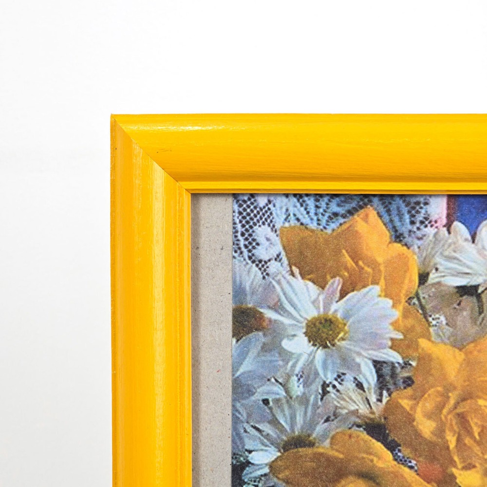 Фоторамка 24x30, дерево/стекло, жёлтый (801150Б)