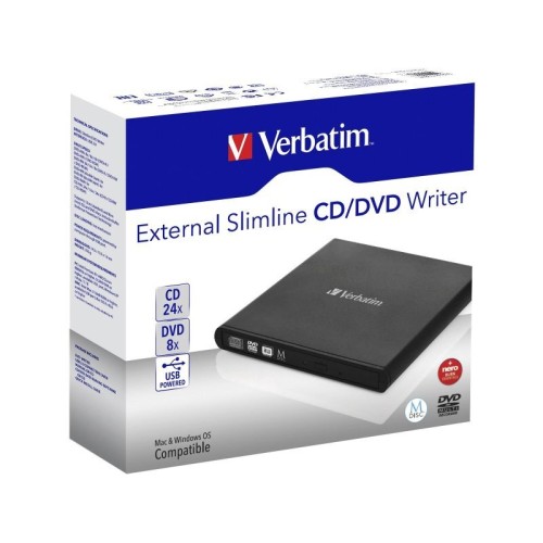 Привод внешний Verbatim Slimeline CD/DVD Writer USB 2.0