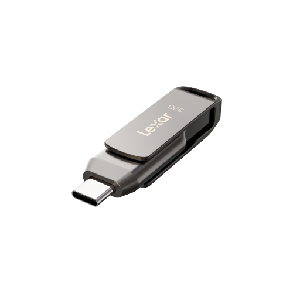 Флеш-накопитель Lexar JumpDrive Dual Drive D400 USB 3.1 Gen1 Type-C 32GB, R 100МБ/с
