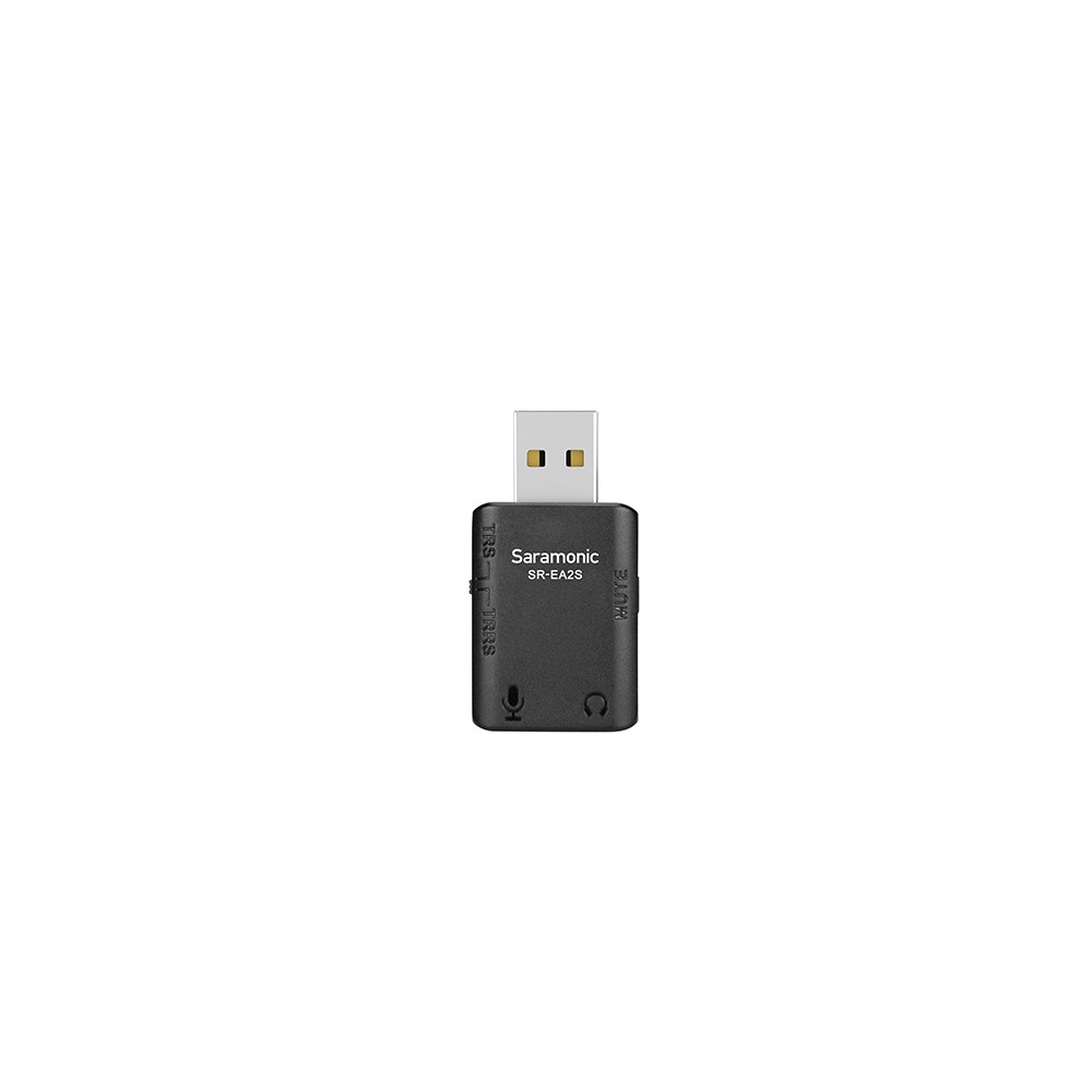 Аудиоинтрефейс Saramonic SR-EA2S USB-A для микрофона и наушников 3,5 мм
