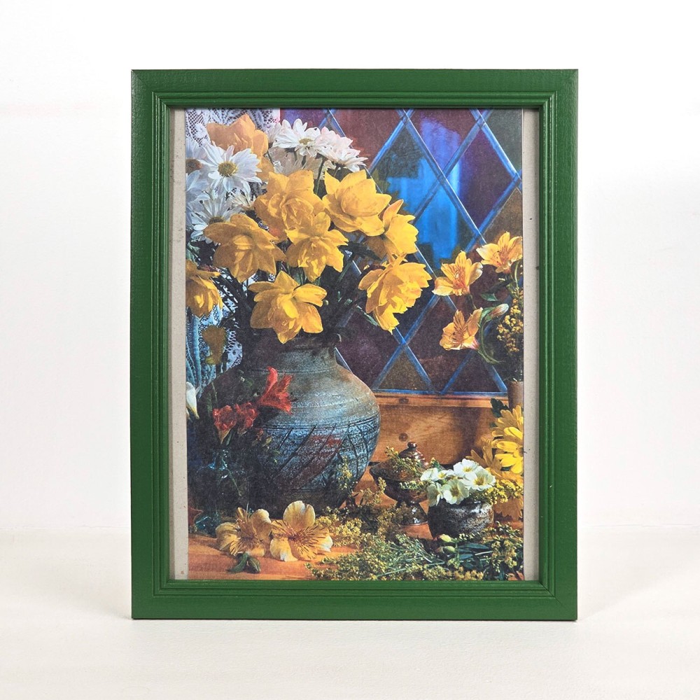 Фоторамка 24x30, дерево/стекло, зелёный (802140П)