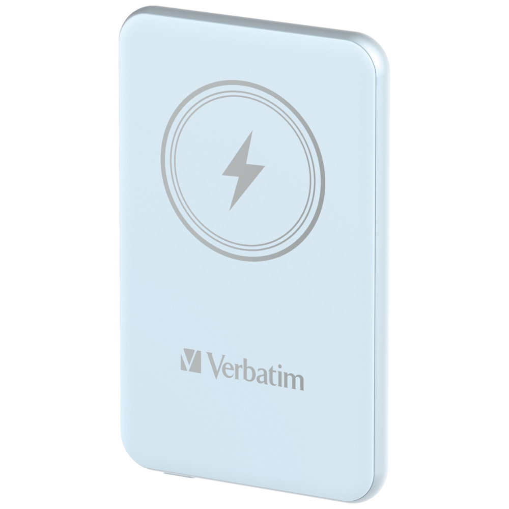 Портативный аккумулятор Verbatim Charge‘n’Go Power Bank 5000 мАч с беспроводной зарядкой, синий