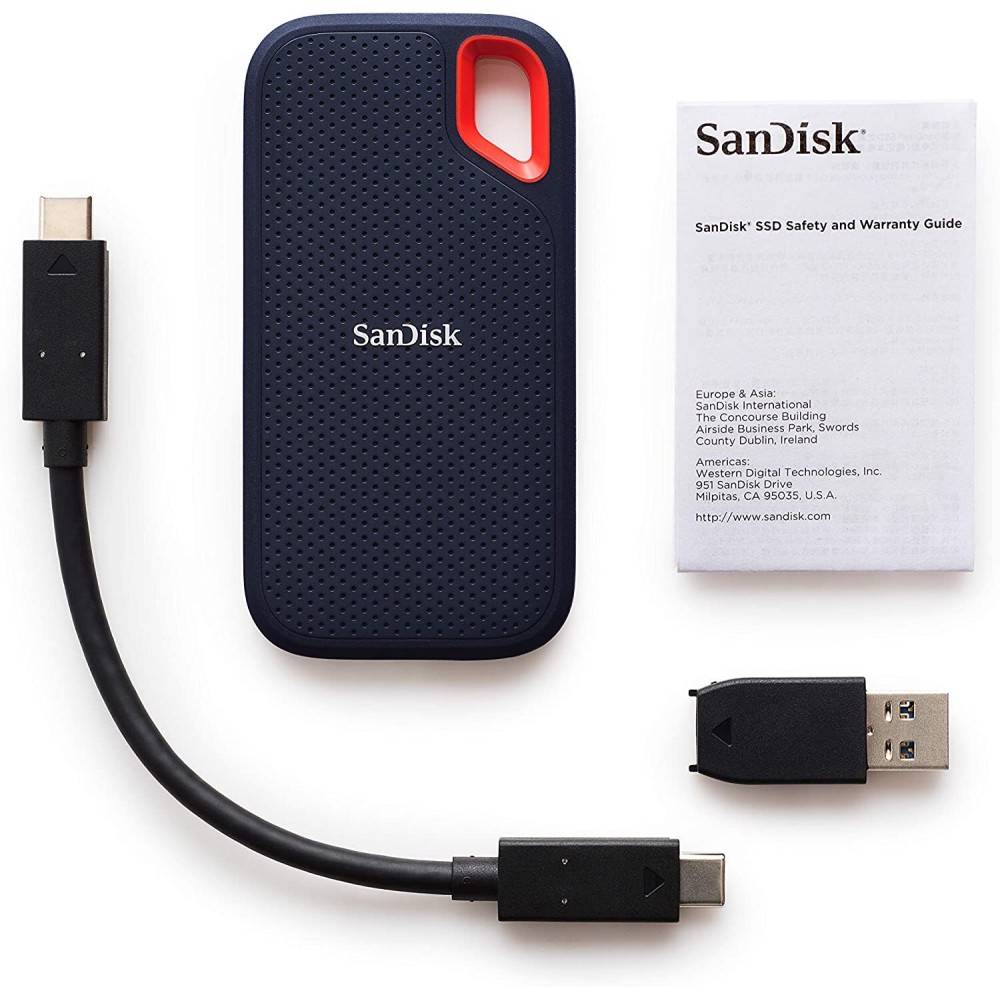 Внешний накопитель SanDisk Extreme Portable SSD USB 3.1 Gen1 Type-C 250GB, R 550 МБ/с