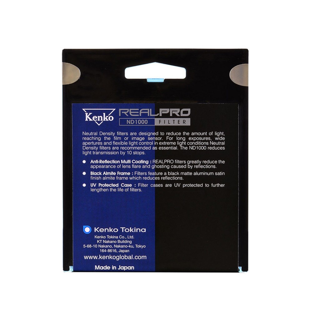 Светофильтр Kenko REALPRO ND1000 нейтрально-серый 77mm