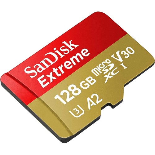 Карта памяти SanDisk Extreme microSDXC 128GB UHS-I U3 V30 A2, R/W 160/90 МБ/с