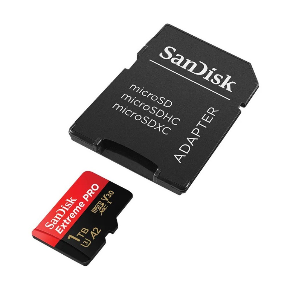 Карта памяти SanDisk Extreme Pro microSDXC 1TB UHS-I U3 V30 A2, R/W 160/90 МБ/с