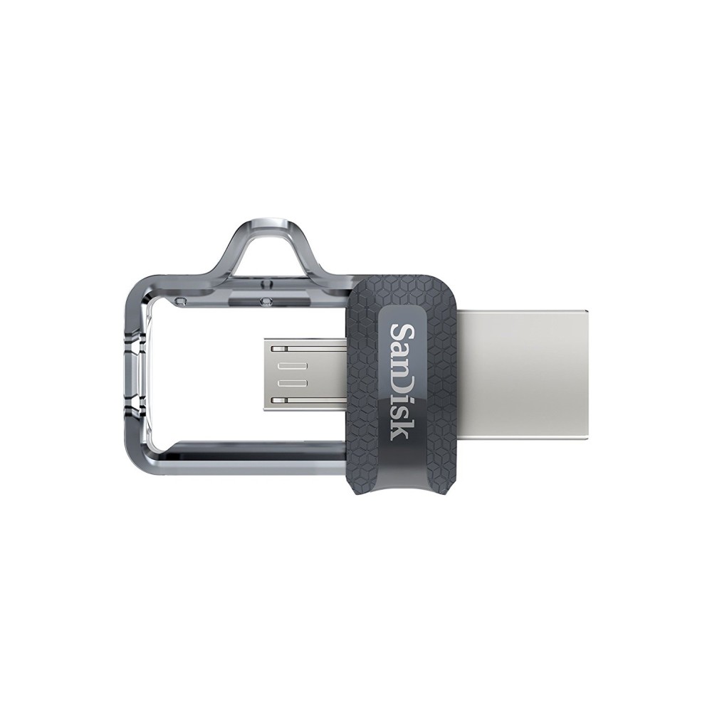 Флеш-накопитель SanDisk Ultra Dual Drive m3.0 USB-A/Micro B 256GB, R 130 МБ/с