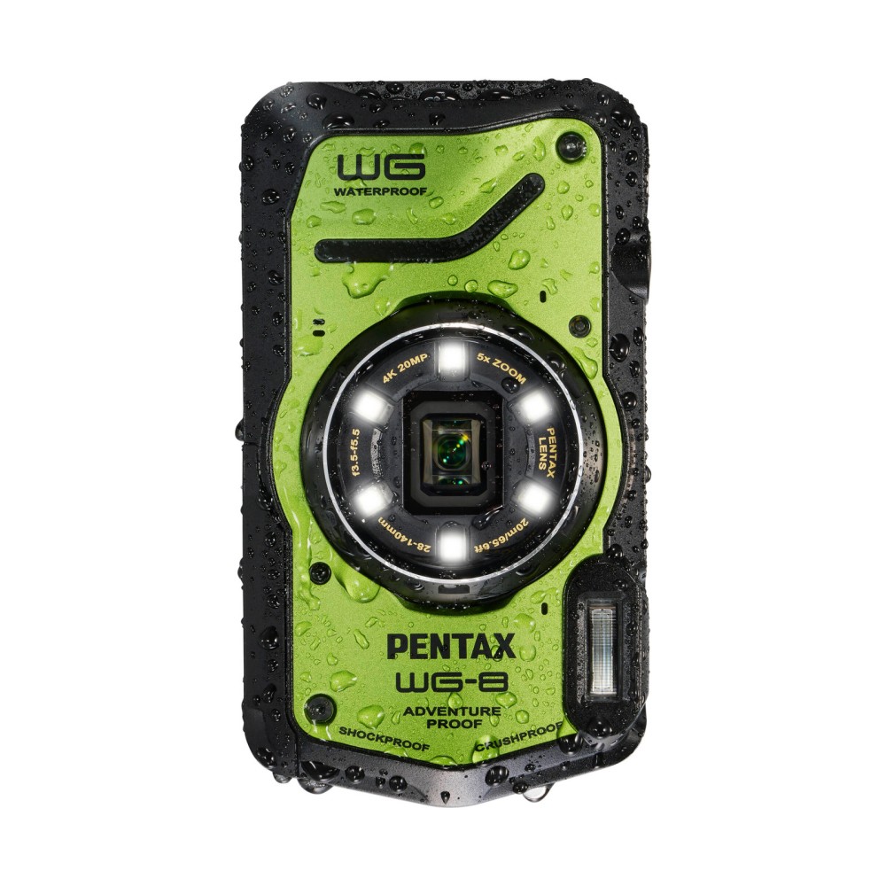 Фотоаппарат Pentax WG-8 водонепроницаемый зеленый