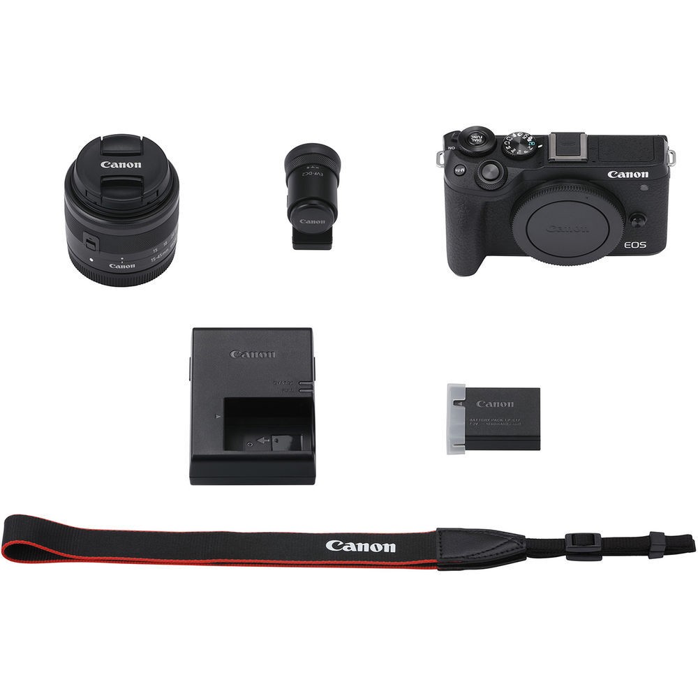 Фотоаппарат Canon EOS M6 Mark II Kit 15-45 IS STM + EVF