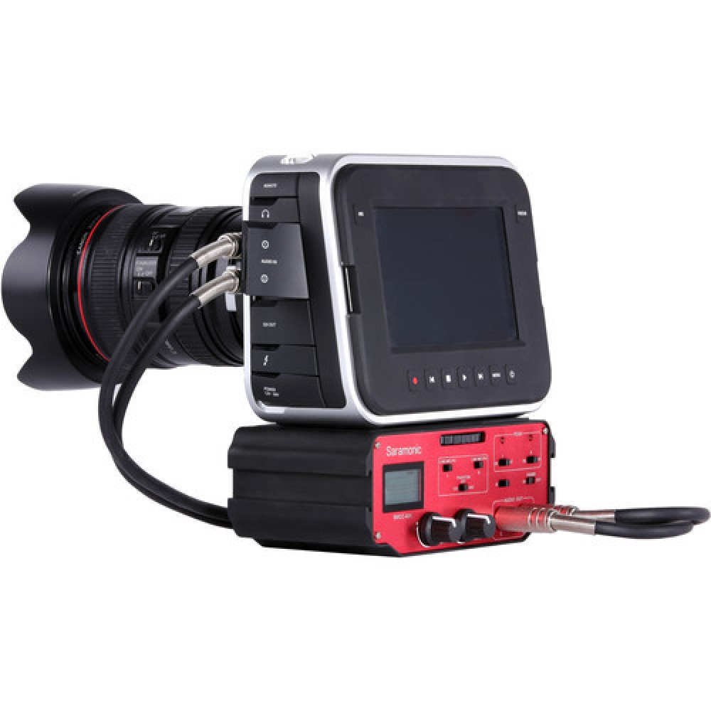 Микшер накамерный Saramonic BMCC-A01 для Blackmagic 2х XLR / 1/4" / 3,5 мм; выход: 3,5 мм TRS