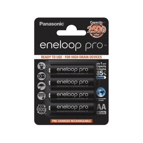 Аккумулятор Panasonic Eneloop Pro BK-3HCDE/4 2500 mAh 4шт AA