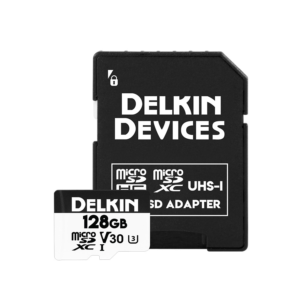 Карта памяти Delkin Devices Hyperspeed microSDXC 128GB UHS-I U3 V30, R/W 100/75 МБ/с