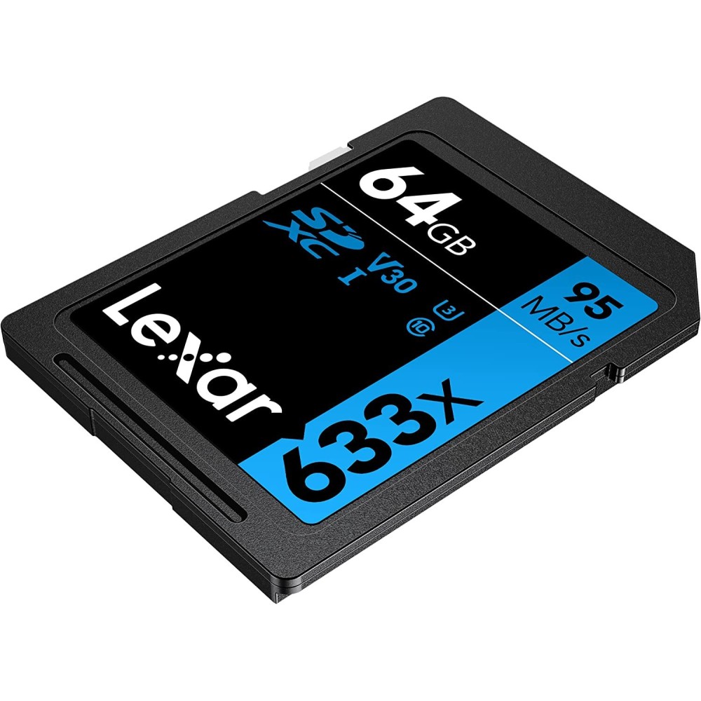 Карта памяти Lexar High-Performance 633x Blue SDXC 64GB UHS-I U3 V10, R/W 95/45 МБ/с