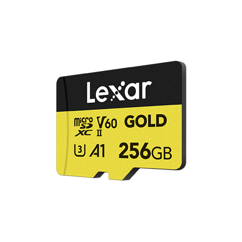 Карта памяти Lexar Professional GOLD microSDXC 256GB UHS-II U3 V60, R/W 280/180 МБ/с