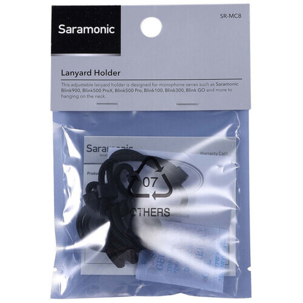Держатель микрофона на ремешке Saramonic SR-MC8 крепление для передатчкиков Blink500 ProX и Pro, Bli