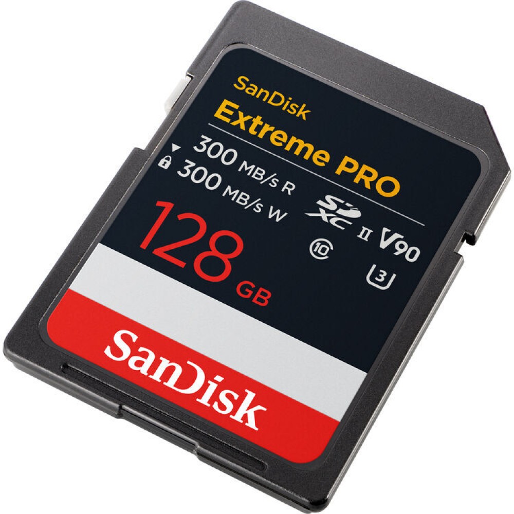 Карта памяти SanDisk Extreme Pro SDXC 128GB UHS-II U3 V90, R/W 300/300 МБ/с
