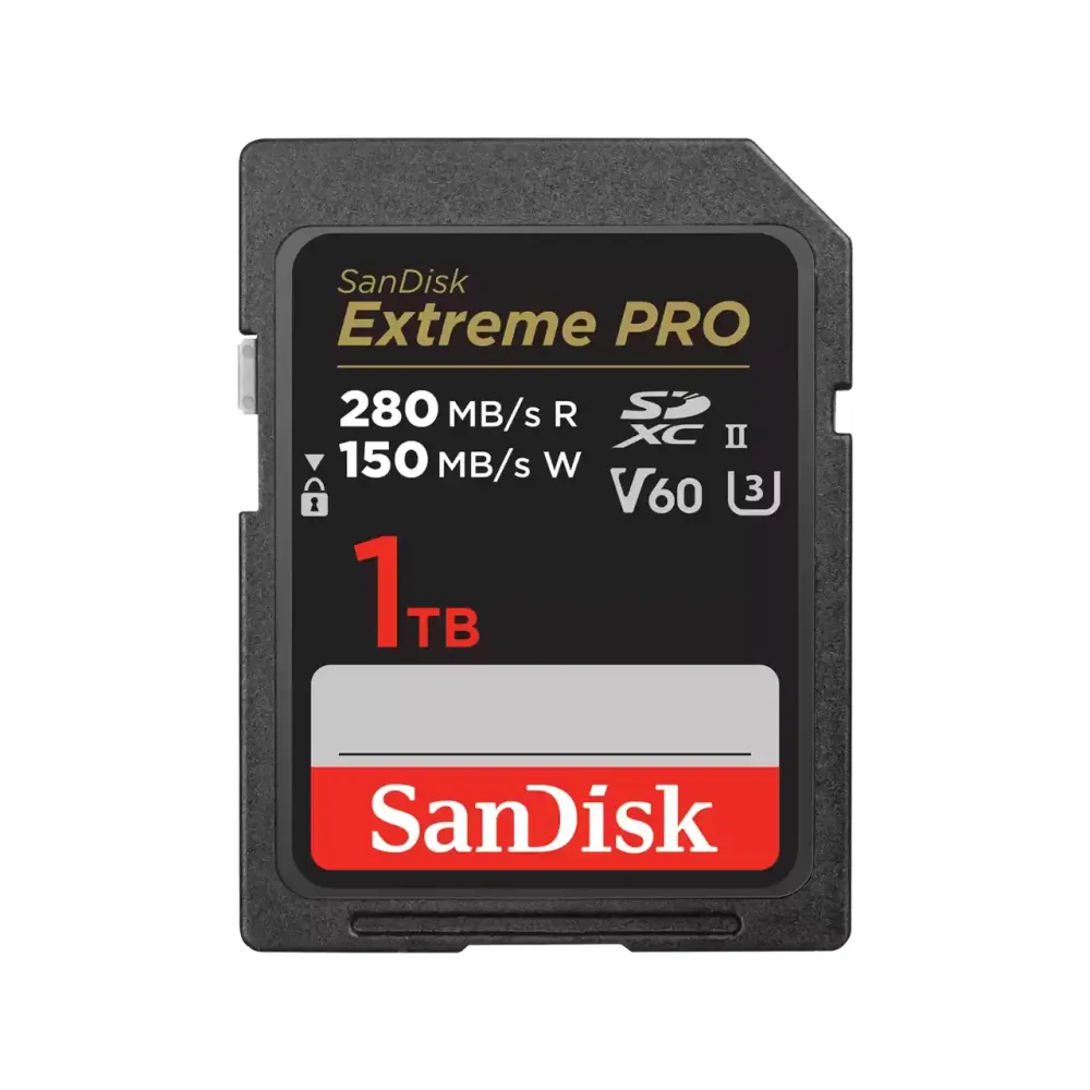 Карта памяти SanDisk Extreme Pro SDXC 1TB UHS-II U3 V60, R/W 280/150 МБ/с