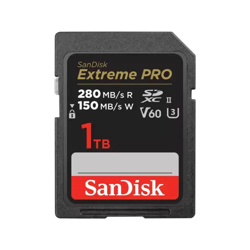 Карта памяти SanDisk Extreme Pro SDXC 1TB UHS-II U3 V60, R/W 280/150 МБ/с