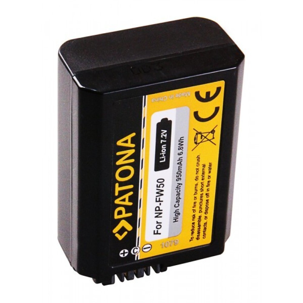 Аккумулятор Patona Premium аналог Sony NP-FW50