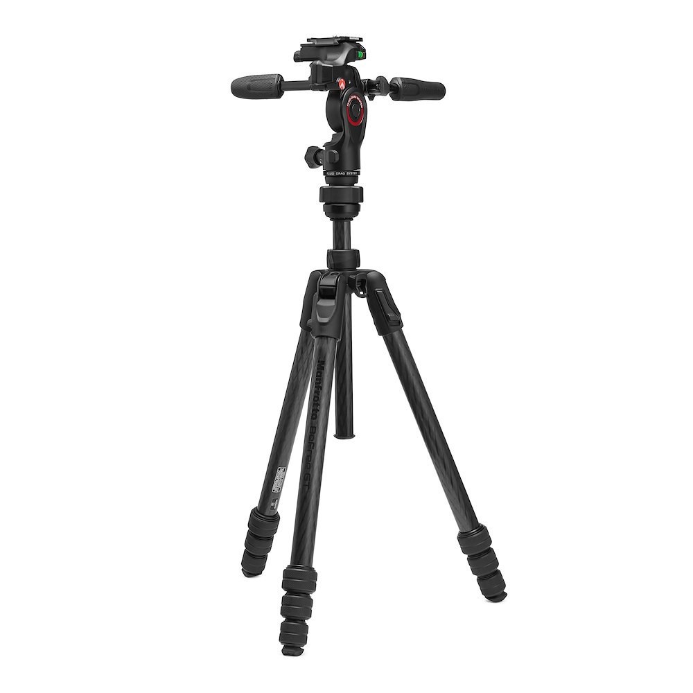 Штатив с жидкостной 3D-головкой Manfrotto MKBFRTC4GTFB-3W Befree GT PRO 3-Way карбоновый с цанговыми