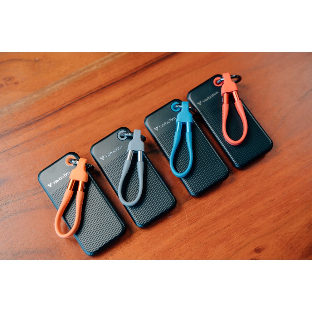 Внешний накопитель Verbatim Pocket SSD 1TB, USB 3.2 Gen2, R/W 1000/1000 МБ/с черный/синий