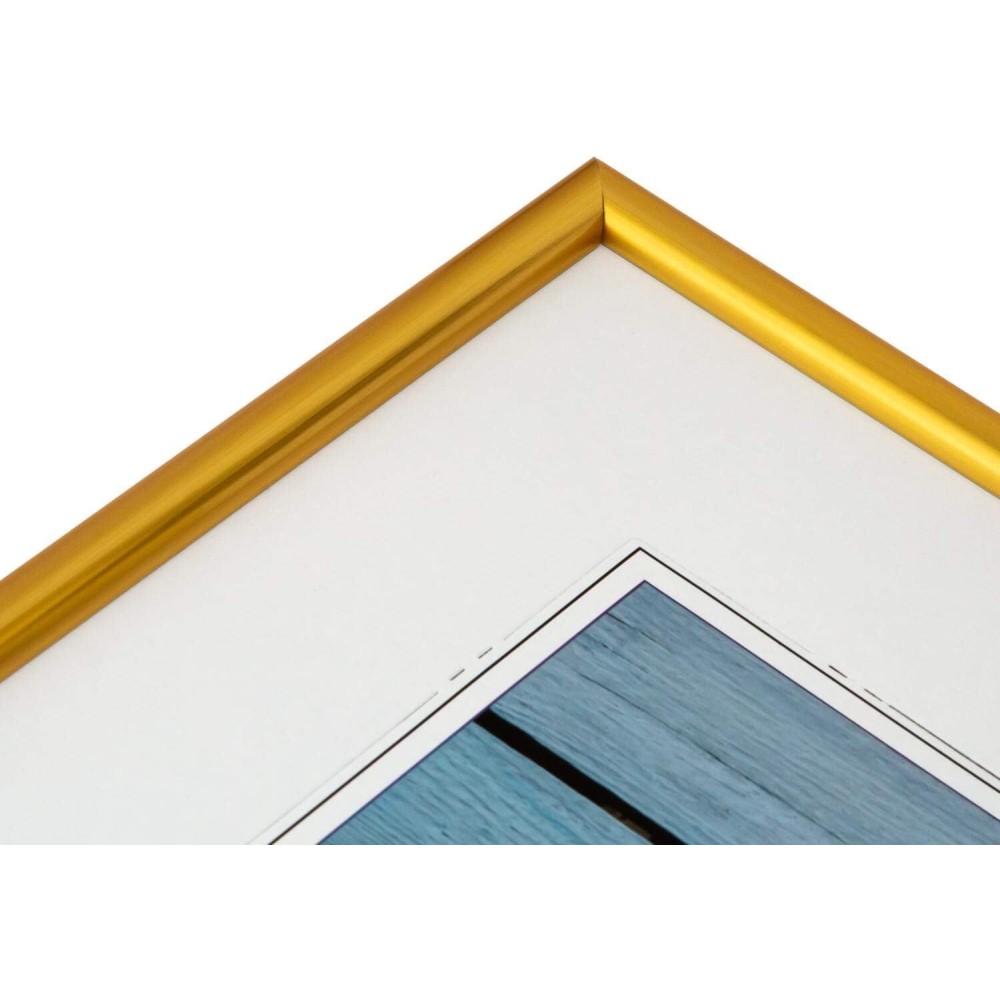 Фоторамка Henzo Napoli 10x15 с паспарту 7х10, пластик/пластик, золотистый (8052916)