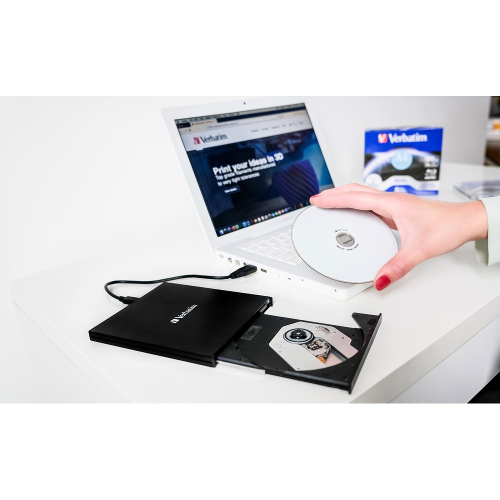 Привод внешний Verbatim Slimeline CD/DVD Writer USB-C 3.2 Gen 1