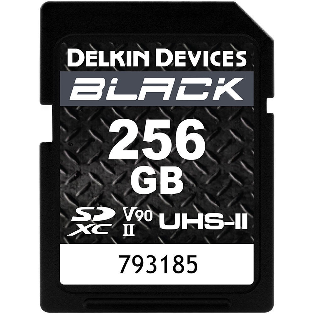 Карта памяти Delkin Devices Black SDXC 256GB UHS-II U3 V90, R/W 300/250 МБ/с
