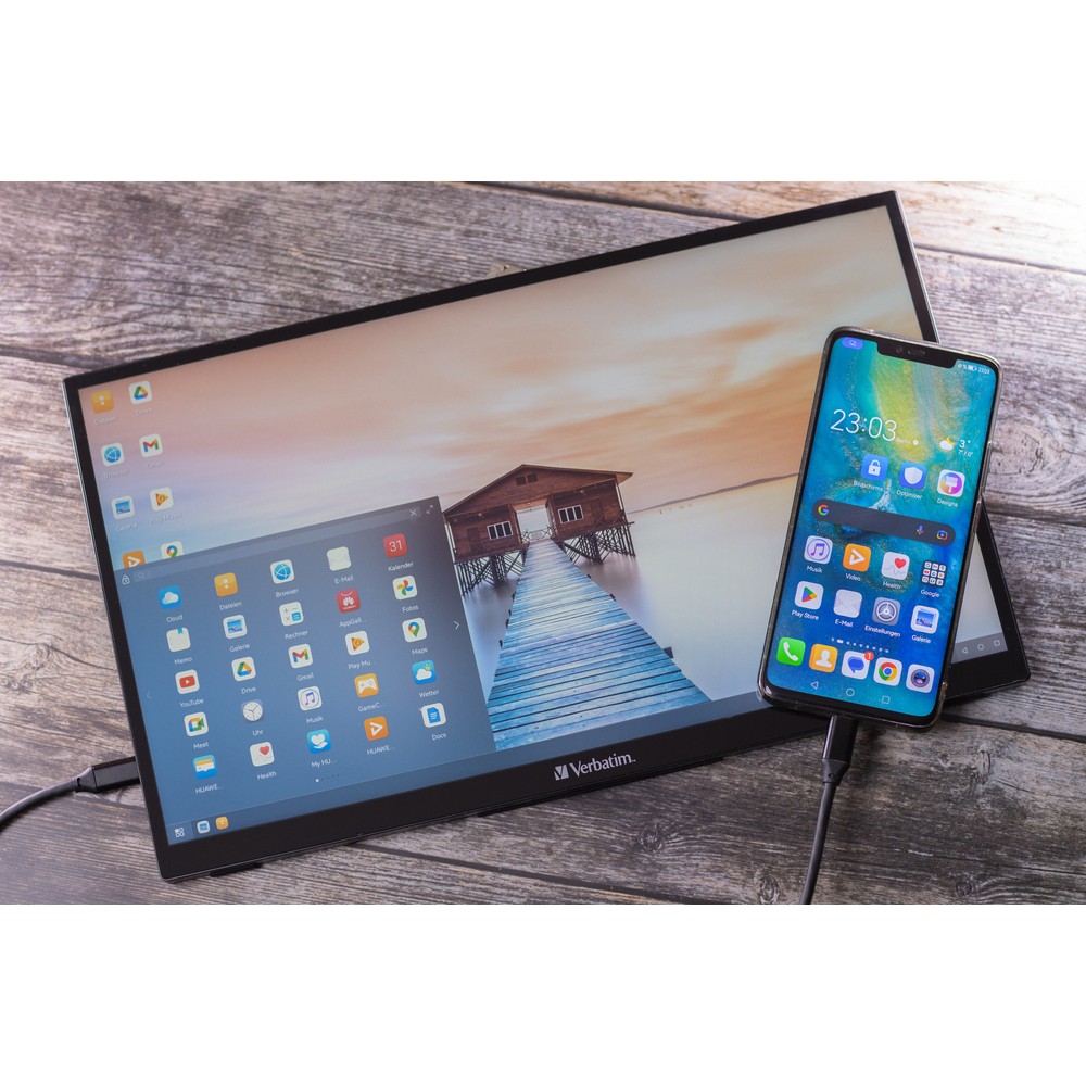 Портативный сенсорный монитор Verbatim PMT-15 Portable Touchscreen Monitor 15.6" Full HD 1080p