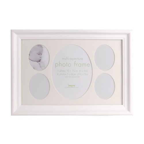 Фоторамка Innova Baby Memories I 20х30 с паспарту 10х15, 5x6, пластик/стекло, белый (PI03738)
