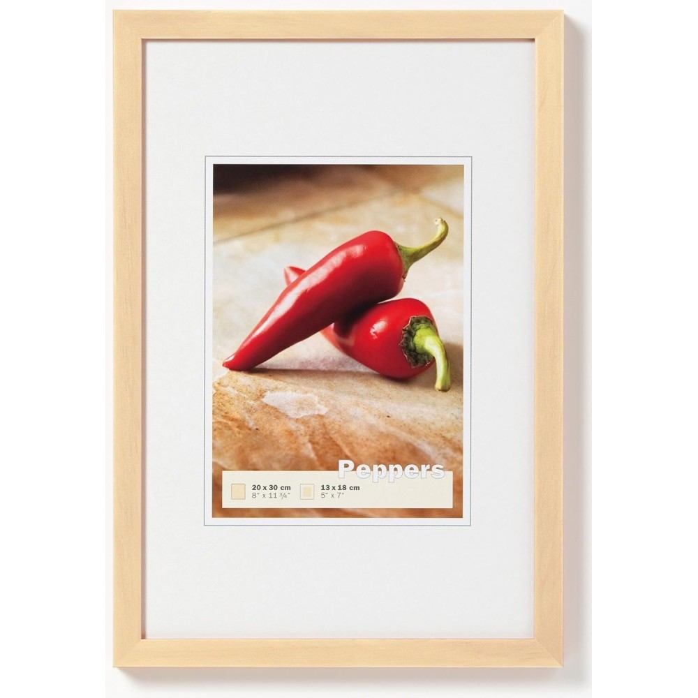 Фоторамка Walther Peppers 10x15, дерево/стекло, бежевый (BP 015 W)