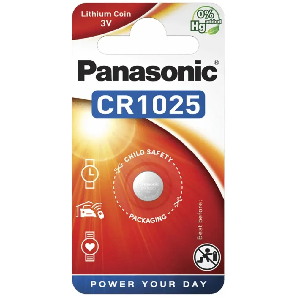 Батарейка Panasonic Lithium Power CR-1025 литиевая 1 шт