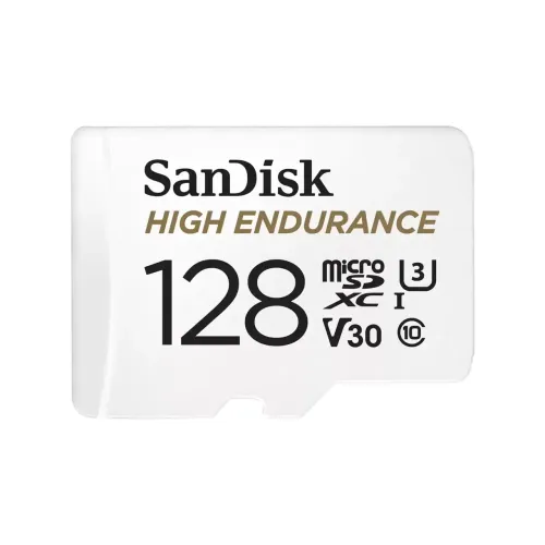 Карта памяти SanDisk High Endurance MicroSDXC 128GB UHS-I U3 V30, R/W 100/40 МБ/с