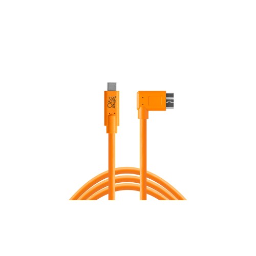 Кабель Tether Tools TetherPro USB-C to USB 3.0 Micro-B Right Angle 4.6m Orange [CUC33R15-ORG]