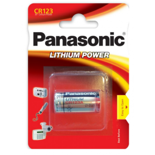 Батарейка Panasonic Lithium Power CR-123 литиевая 1 шт