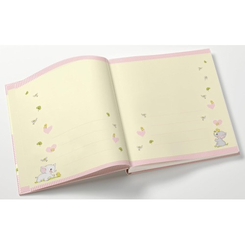 Фотоальбом Walther Funny Friends 10x15 на 200 фото, с кармашками, картон, розовый (ME-182-R)