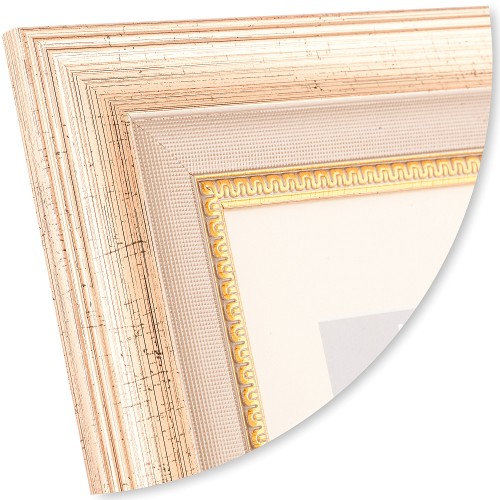 Фоторамка Innova Durham Gold Multi 30x40 с паспарту 8x7, 10x10, 10x15, пластик/стекло, золотистый (P