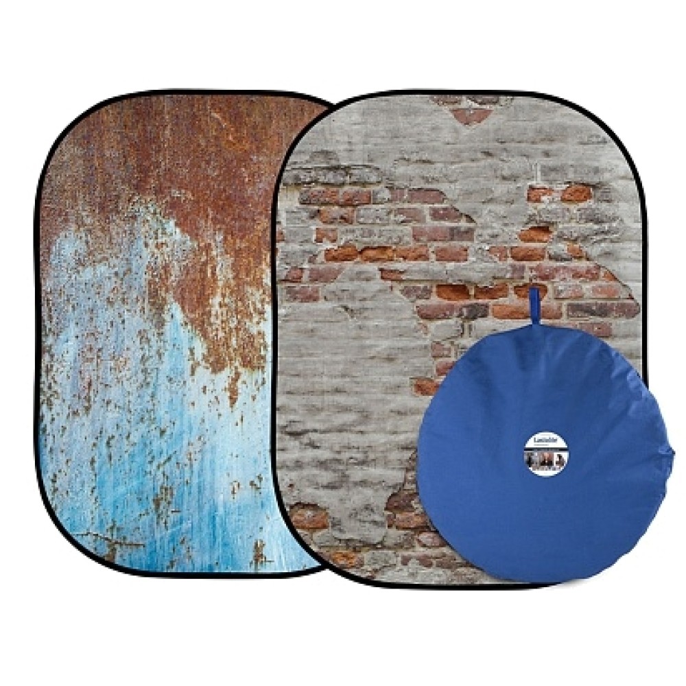 Фон складной Lastolite LL LB5713 металл/кирп.стена (1,5х2,1м)