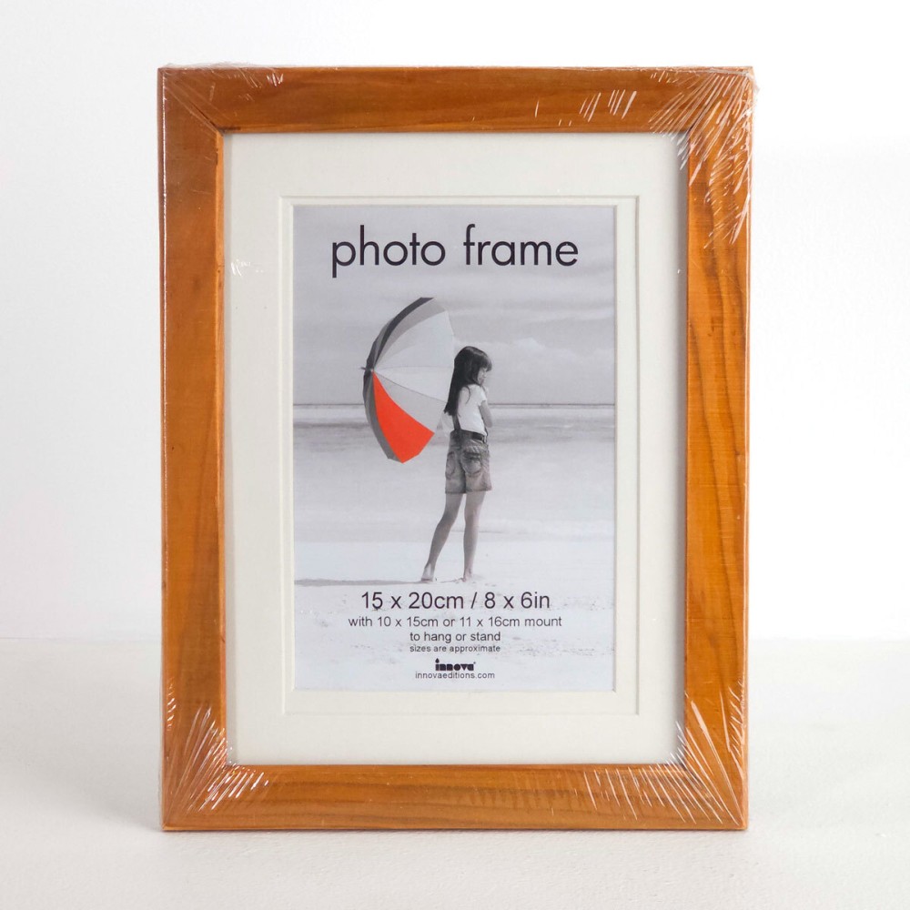 Фоторамка Innova Pinewood 15x20 с паспарту 10x15, дерево/стекло, сосна (PI02444)