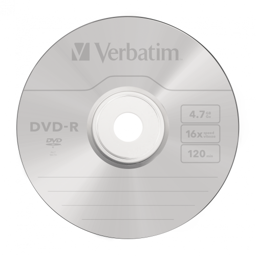 Оптический диск Verbatim DVD-R 4.7GB 16X AZO Matt Silver, Spindle, 50 шт