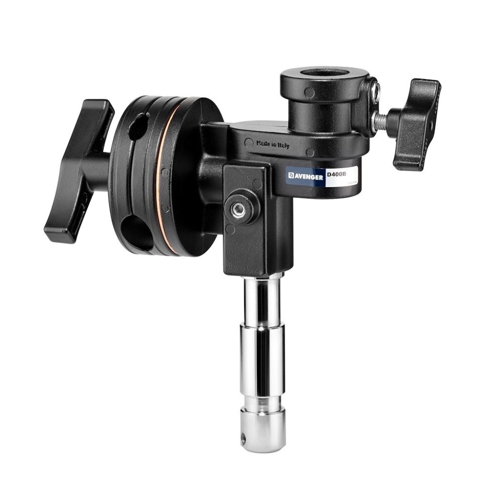 Зажим грипхед Avenger D400B Jumbo Grip Head с пальцем и гнездом 28 мм черный