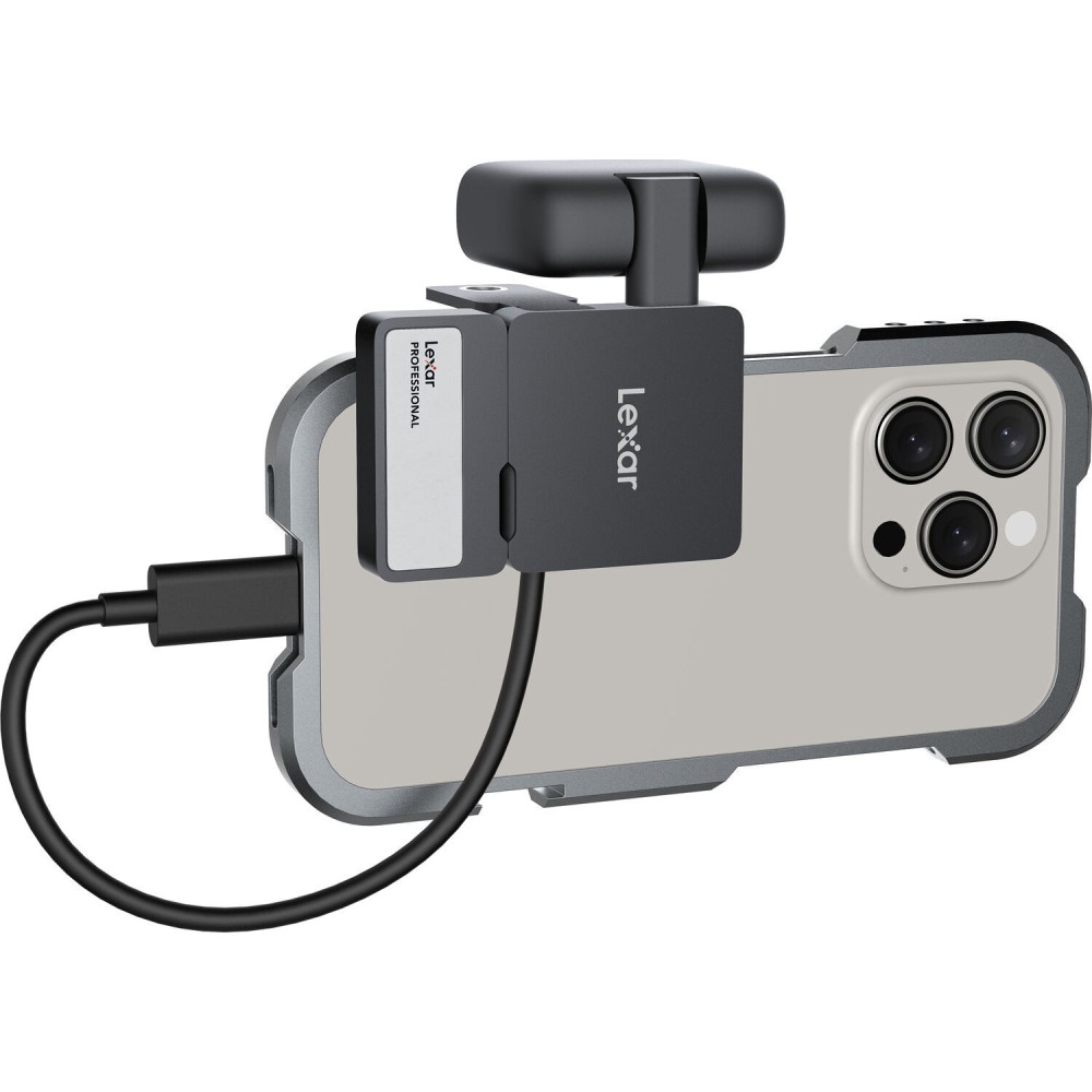 Внешний накопитель Lexar Professional Go Portable SSD 2TB, USB 3.2 Gen2, R/W 1050/1000 МБ/с с хабом